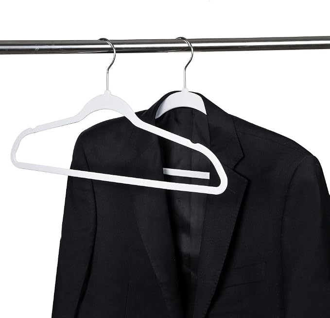 Quality Hangers 50 Pack Non-Velvet Plastic Hangers - Image 7