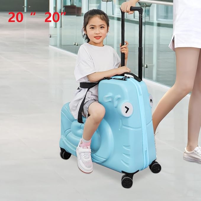 CNCEST 20" Kid's Ride-On Travel Suitcase - Image 4