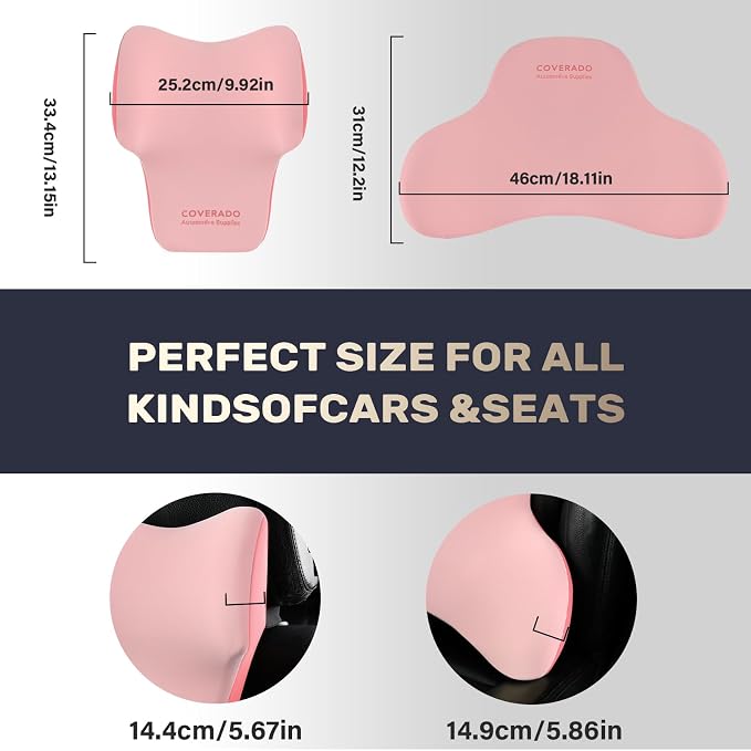 Coverado Lumbar Support and Headrest Pillow - Image 7