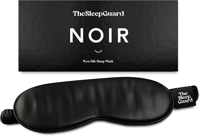 Pure Silk Sleep Mask Light Blocking Travel Essentials. Eye Masks by TheSleepGuard