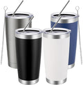 MEWAY 20oz Tumbler 4 Pack Double Wall Vacuum Insulated Travel Mug Bulk by MEWAY