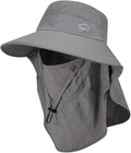 Sun Hat for Men Women with Neck Flap, UPF 50+ UV Protective Hiking Fishing Hats by ZOORON