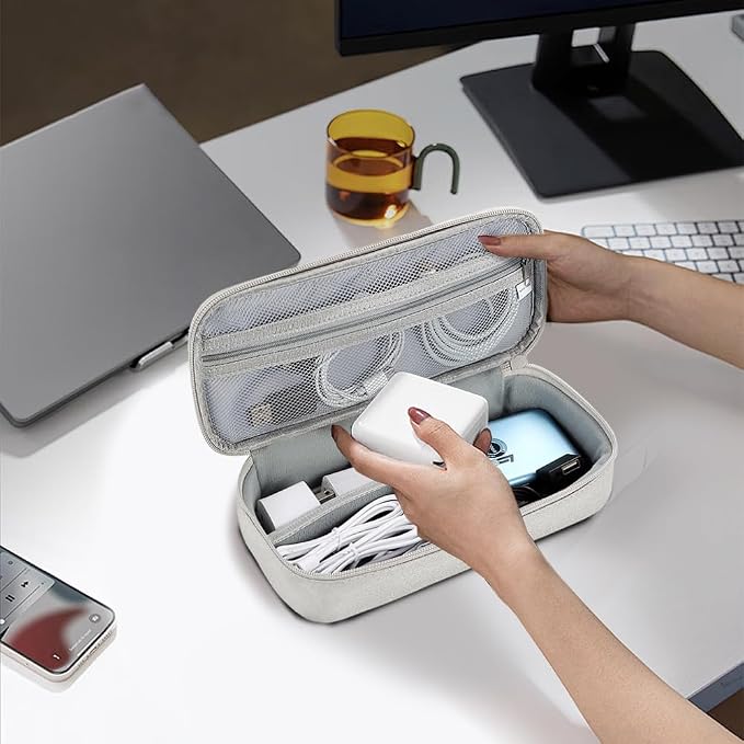 Teskyer Electronics Organizer Travel Case, Waterproof Portable Tech Accessories - Image 7