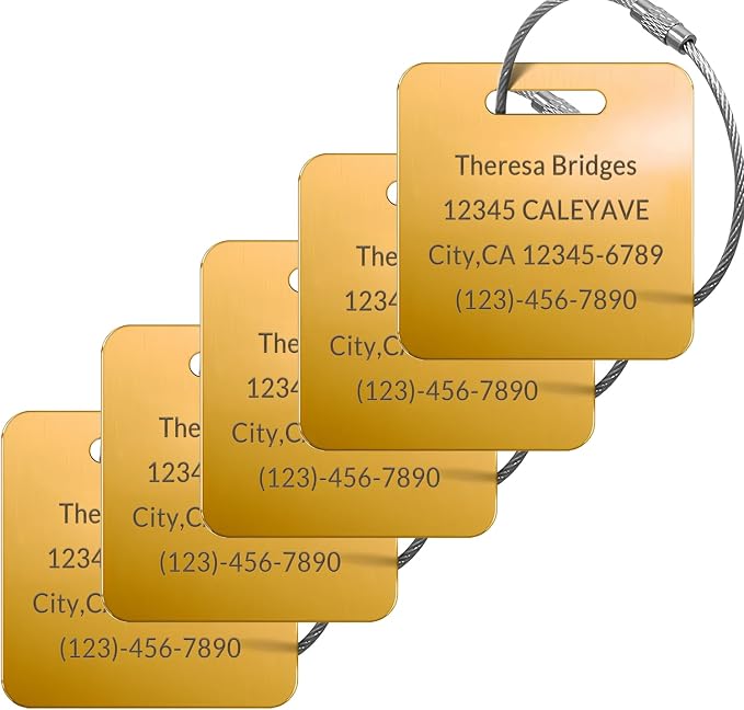 Custom Personalized Luggage Tags-Customized Unique tag by KOMVIOO