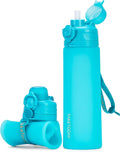 TakeToday Collapsible Water Bottles 20oz, Leak Proof, Foldable Silicone Travel by TAKETODAY