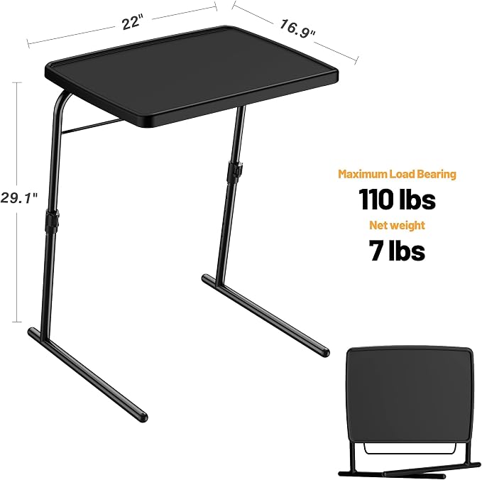Max TV Tray Table, Allpop Adjustable Large TV Tray - Image 7
