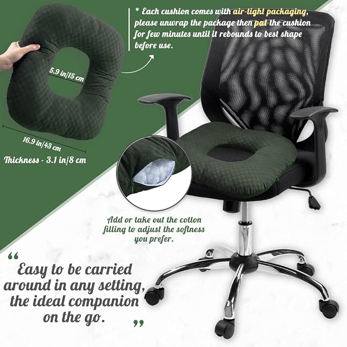 Stuffed Donut Pillow Seat Cushion | - Image 7