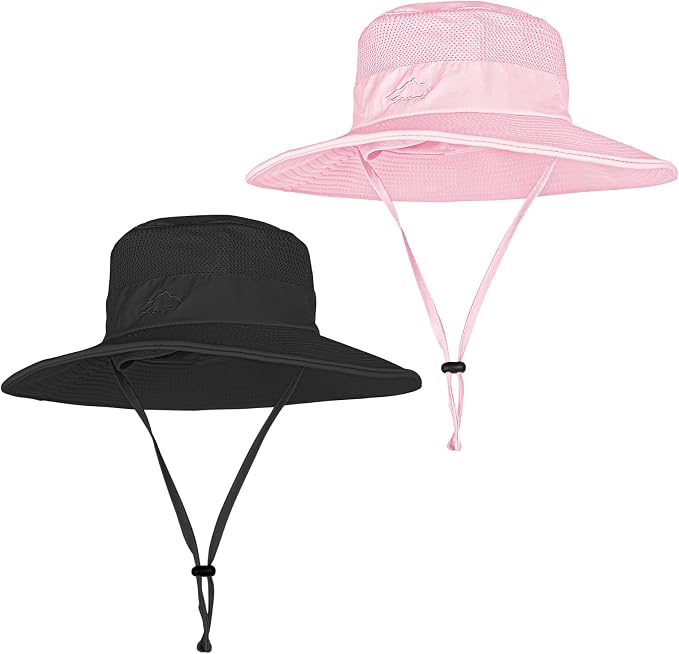 Sun Hats for Men Women Fishing Hat UPF 50+ Breathable Wide Brim Summer UV by Rosoz
