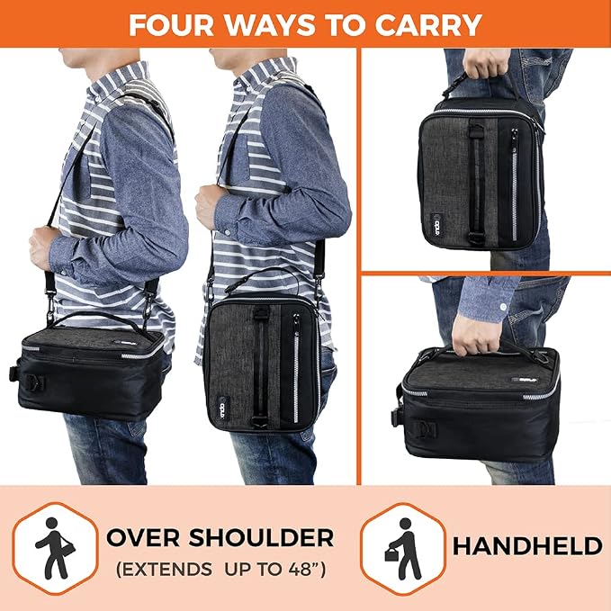 opux Insulated Lunch Box for Men Women Adult, Compact Lunch Bag for Kids Boy - Image 4