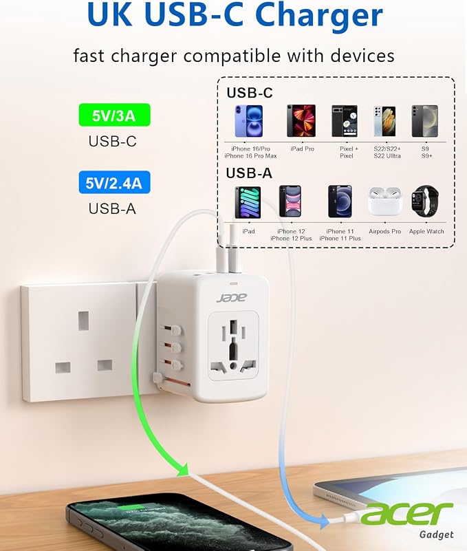 Acer Universal Travel Plug Adapter - Image 4