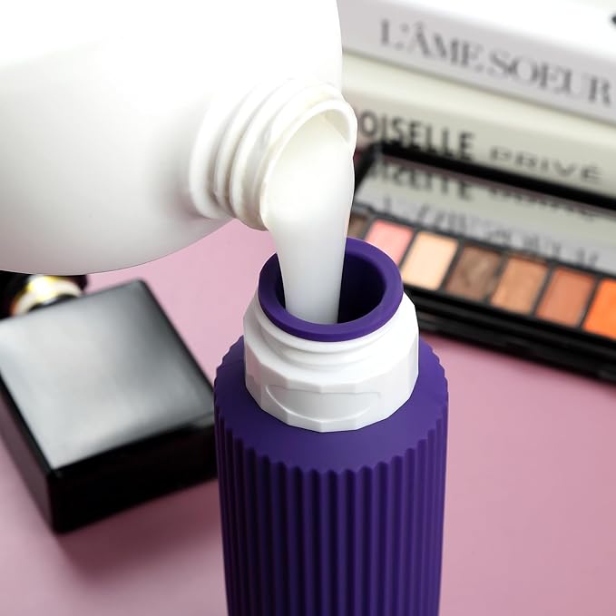 Travel Bottles for Toiletries, Large 6oz Travel Size Containers, BPA Free Leak - Image 3