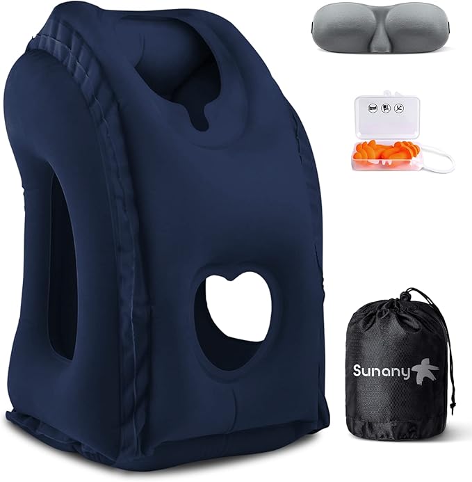 Sunany Travel Pillow, Inflatable Neck Pillow Used by Sunany