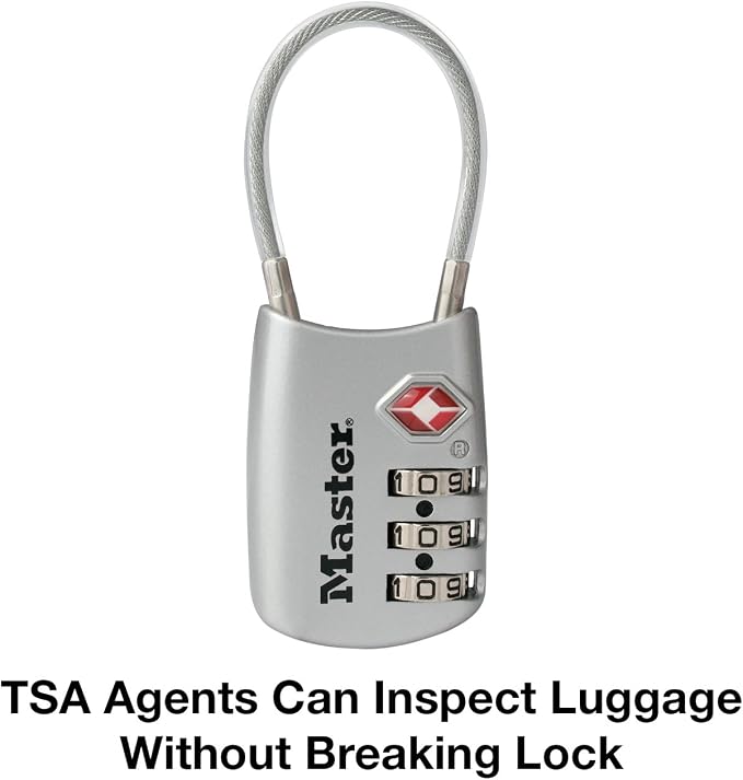 Master Lock 4688D Set Your Own Combination TSA Approved Luggage Lock, 1 Pack - Image 3