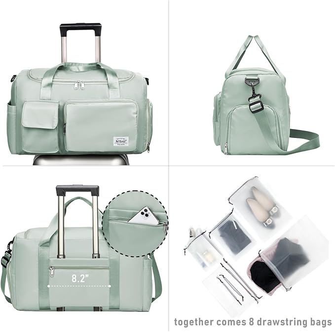 NPBAG Women Travel Duffel, Gym Workout Overnight Bag, Mommy Hospital Bag - Image 2