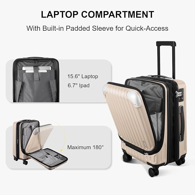 LEVEL8 Grace Carry on Luggage - Image 3