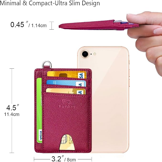 FurArt Slim Minimalist Wallet, Front Pocket Wallets, RFID Blocking, Credit Card - Image 7