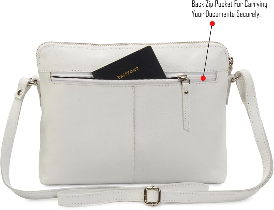 Wise Owl Accessories Small Soft Pebbled Real Leather Crossbody Handbags Purses - Image 4