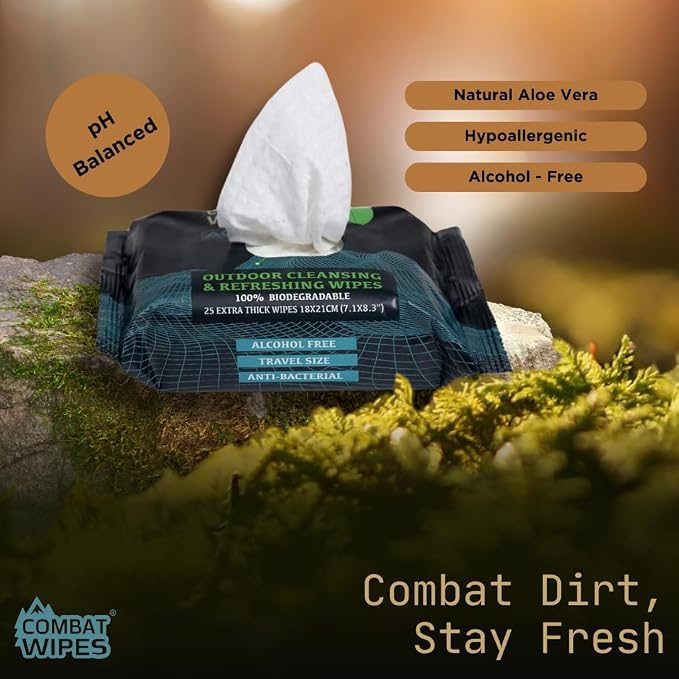 Combat Wipes ACTIVE Outdoor Wet Wipes - Image 4