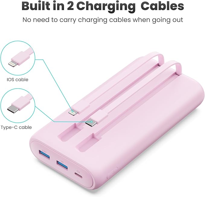 Portable Charger Power Bank 40, 800mAh 25W Fast Charging USB C Portable Charger - Image 3