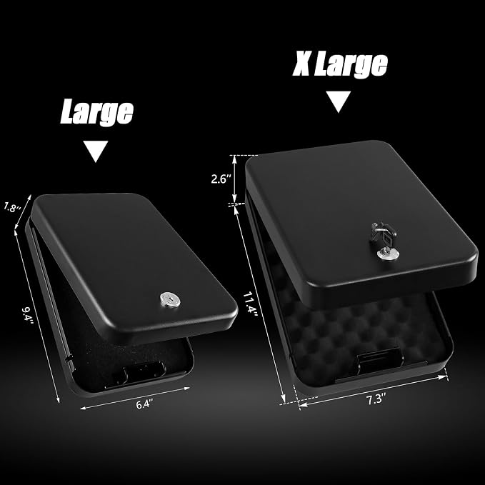 Dalmbox Gun Safe for Pistols Small Handgun Lock Box - Image 3