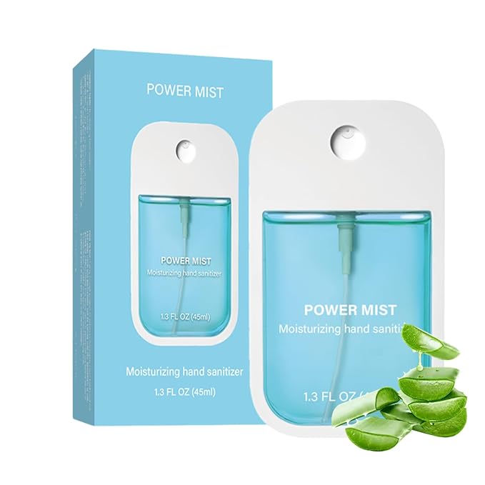Power Mist Hydrating Hand Sanitizer Spray, Portable Travel-Size Hand Sanitizer by Unknown