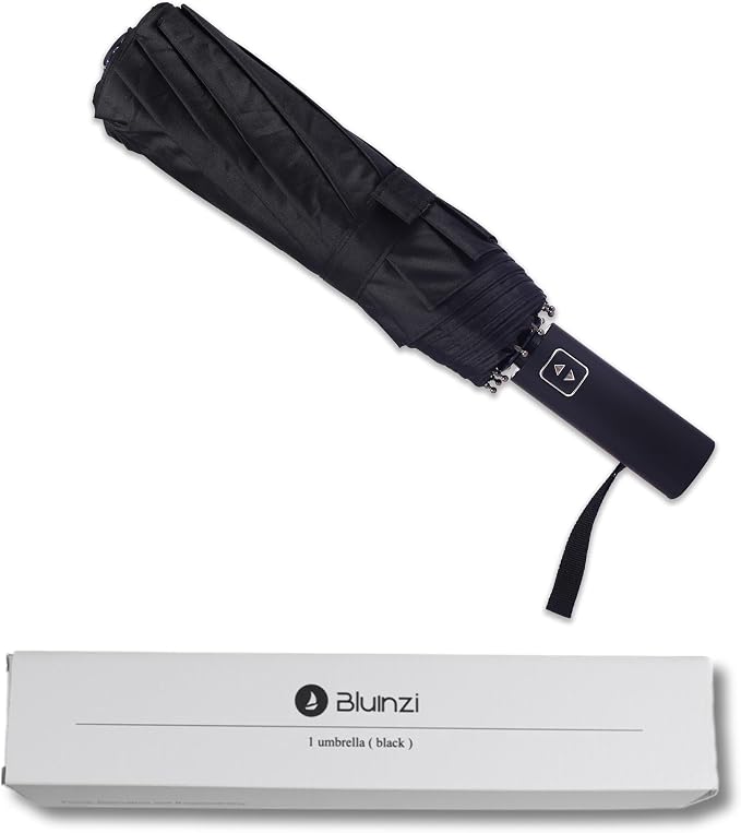 46 Inch Compact Umbrellas for Rain by Bluinzi