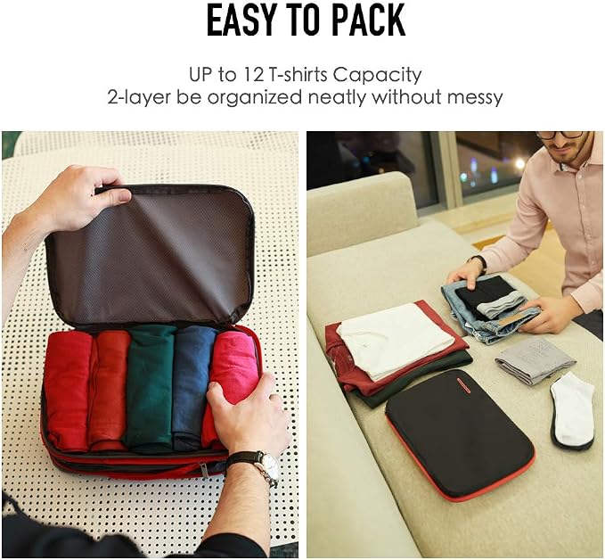 Bee Nesting Waterproof Compression Packing Cubes, Travel Packing organizers - Image 3