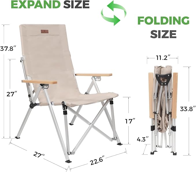 Folding Camping Chair Portable Chairs - Image 3