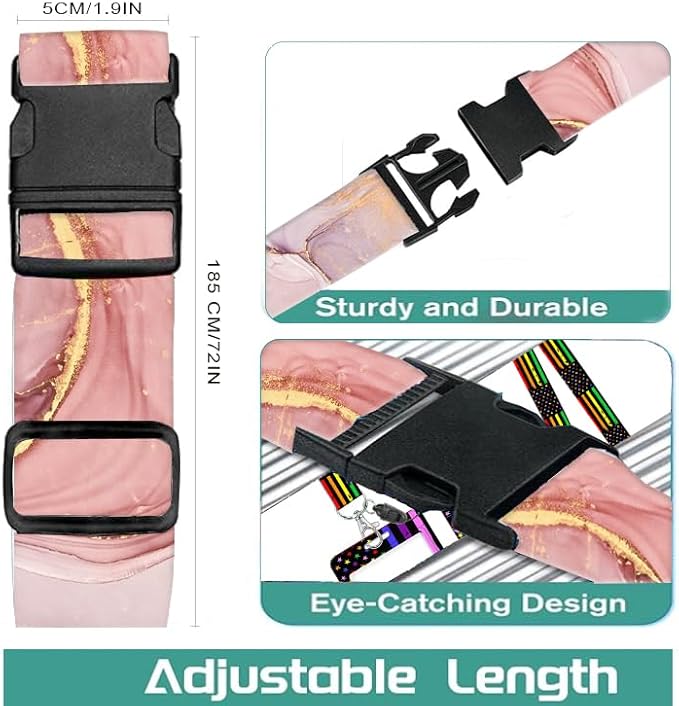 Luggage Straps for Suitcases Travel Belt Accessories, Cute Suitcase Strap - Image 2