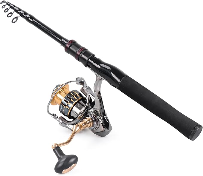 Telescopic Fishing Rod, Collapsible Fishing Rod Portable Spinning Pole - Image 4