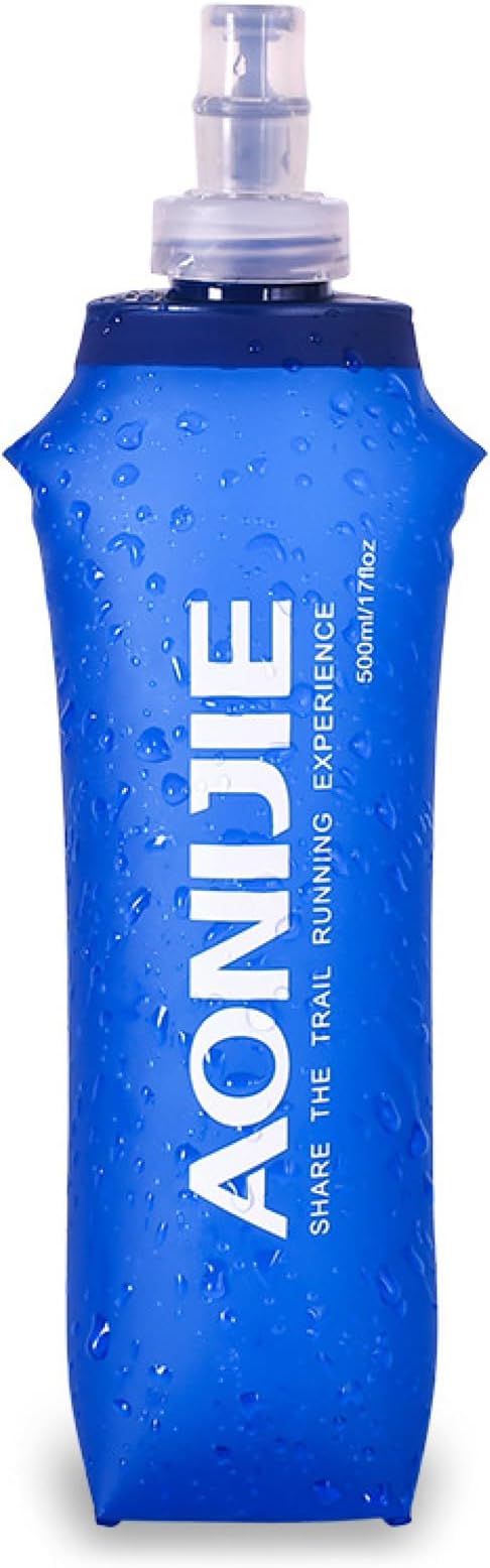 TRIWONDER TPU Soft Folding Water Bottles BPA-Free Collapsible Flask by TRIWONDER
