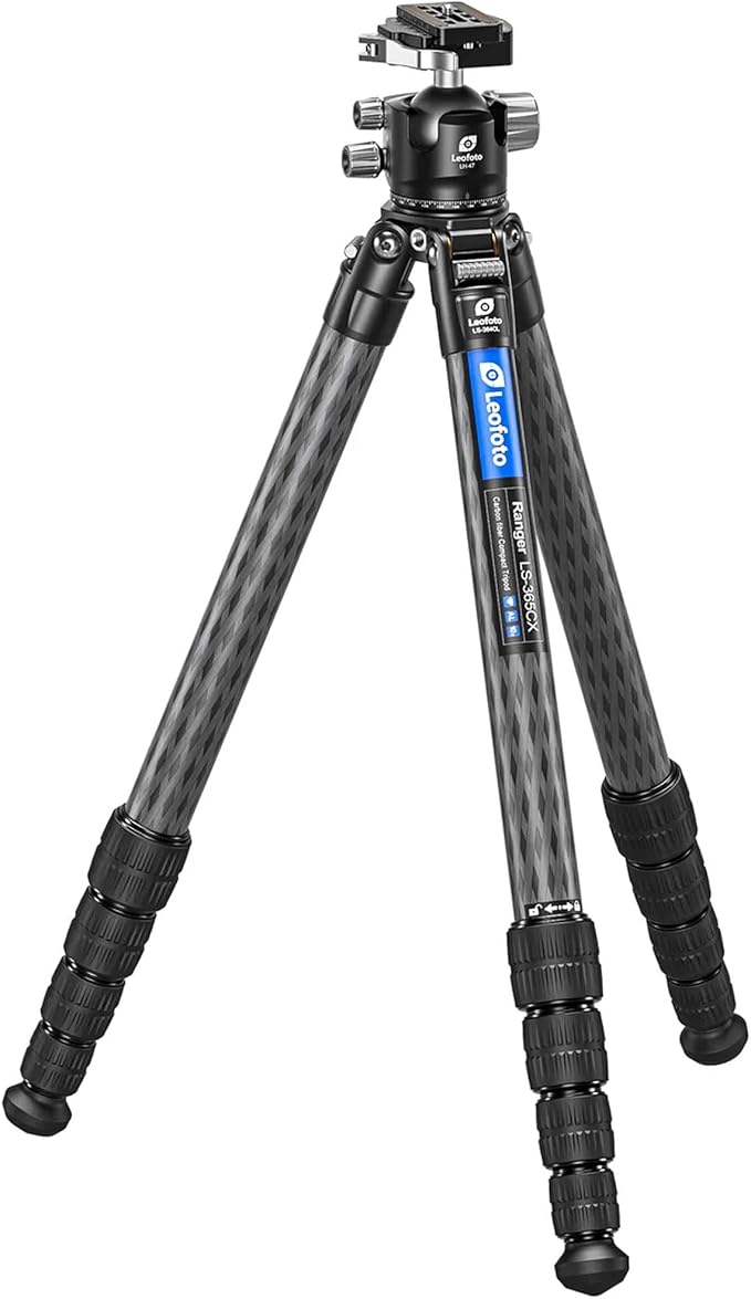 Leofoto Professional Camera Tripod, 63.9" Compact Carbon Fiber Tripod by Leofoto