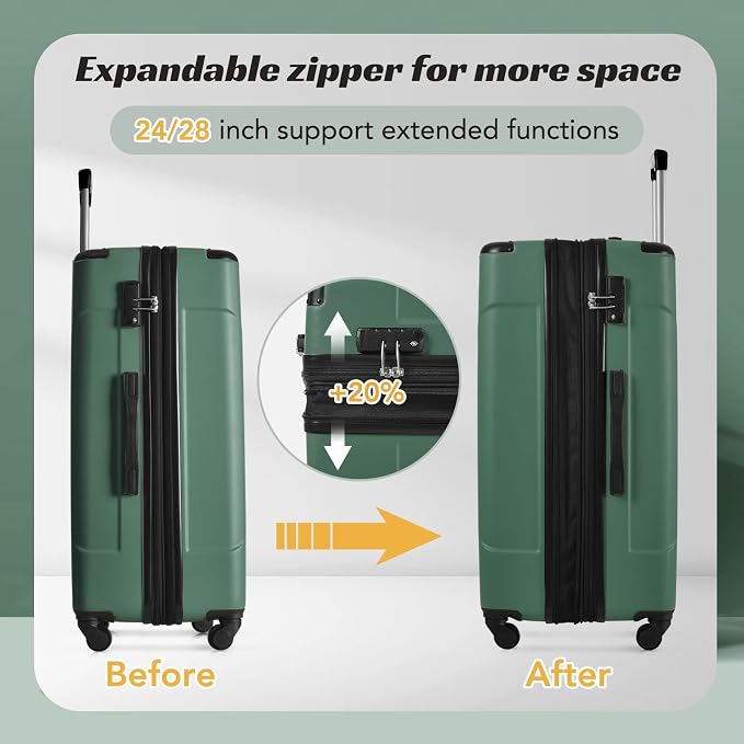 Merax Luggage Sets 2 Piece Suitcases - Image 4