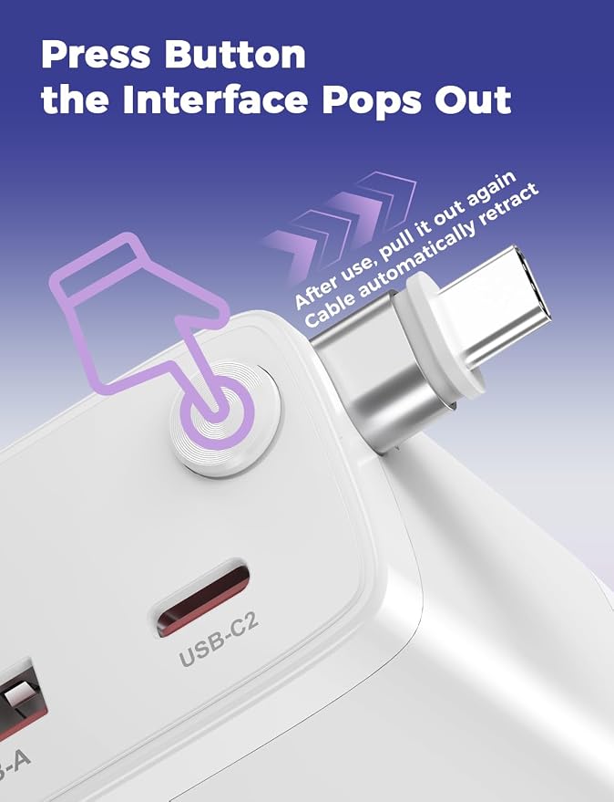 30W Retractable Wall Charger - Image 3