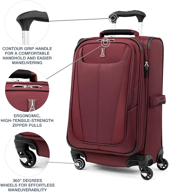 Travelpro Maxlite 5 Softside Expandable Carry-On Luggage - Image 2