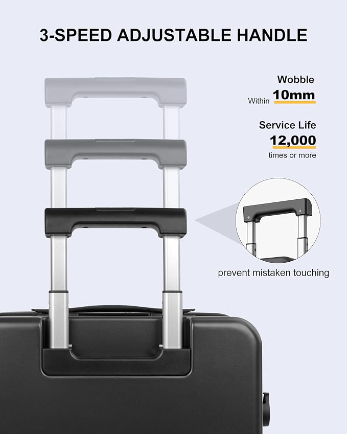 MGB Carry on Luggage 22 X 14 X 9 Airline Approved Suitcase - Image 4