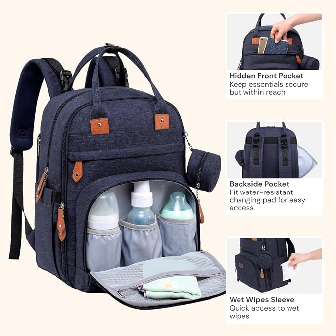 BabbleRoo Diaper Bag Backpack - Image 5