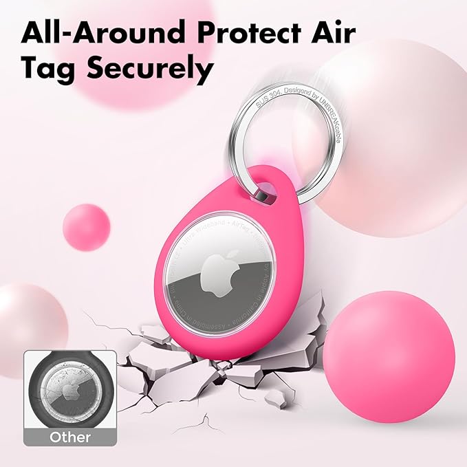 UNBREAKcable 4 Pack Holder for Apple AirTag Protective Case Waterproof TPU Shell - Image 4
