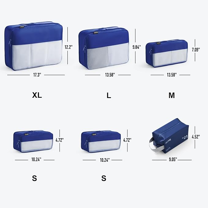 6 Set Compression Packing Cubes - Image 4
