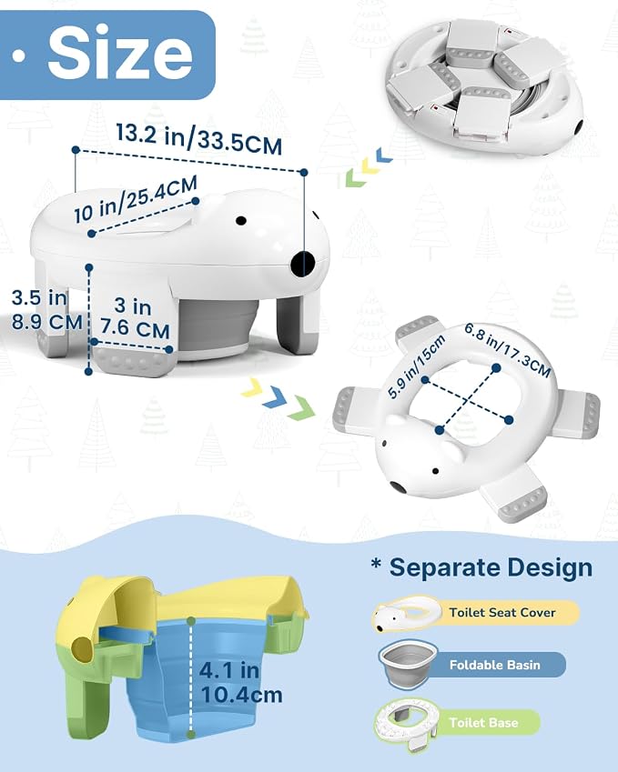 2 In 1 Portable Potty Seat, Travel Potty Seat - Image 3