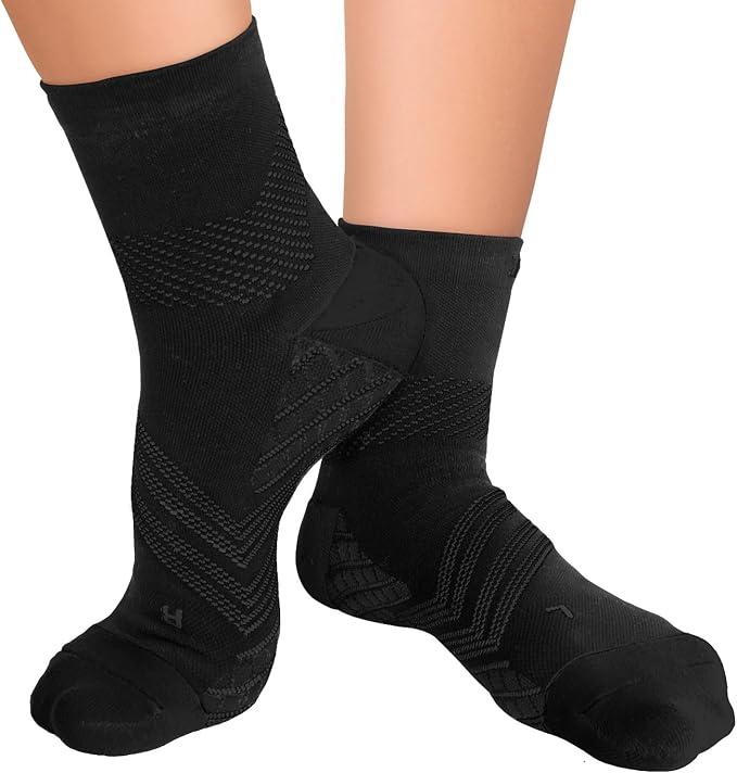 TechWare Pro Plantar Fasciitis Socks – Cushion Ankle Compression Socks Women & by TechWarePro