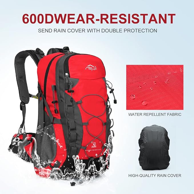 INOXTO lightweight Hiking Backpack 35L/40L Hiking Daypack - Image 5