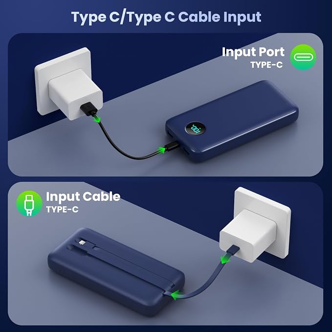 Portable Charger 40, 800mAh Power Bank, 25W PD QC 4.0 Fast Charging Portable - Image 6