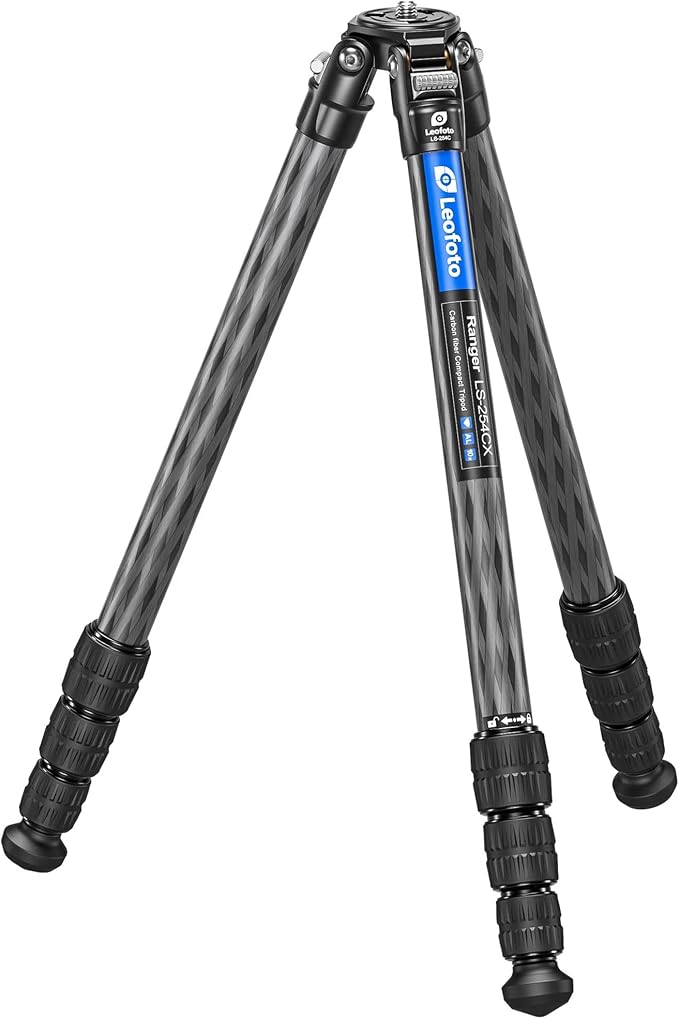 Leofoto 47" Lightweight Carbon Fiber Travel Tripod, Professional Compact Tripod by Leofoto