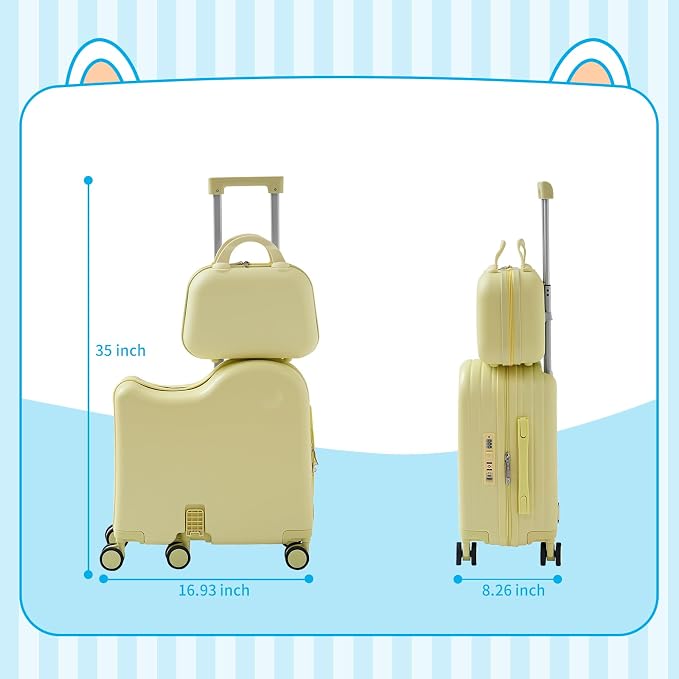 TABU Ride-on Luggage with Handbag - Image 2