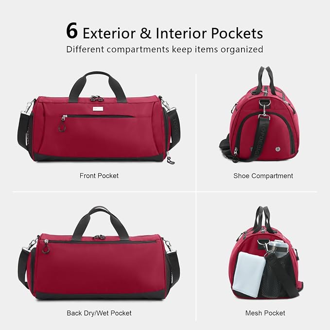 TOPDesign Gym Bag for Women & Men, Unisex Duffel Bag - Image 5