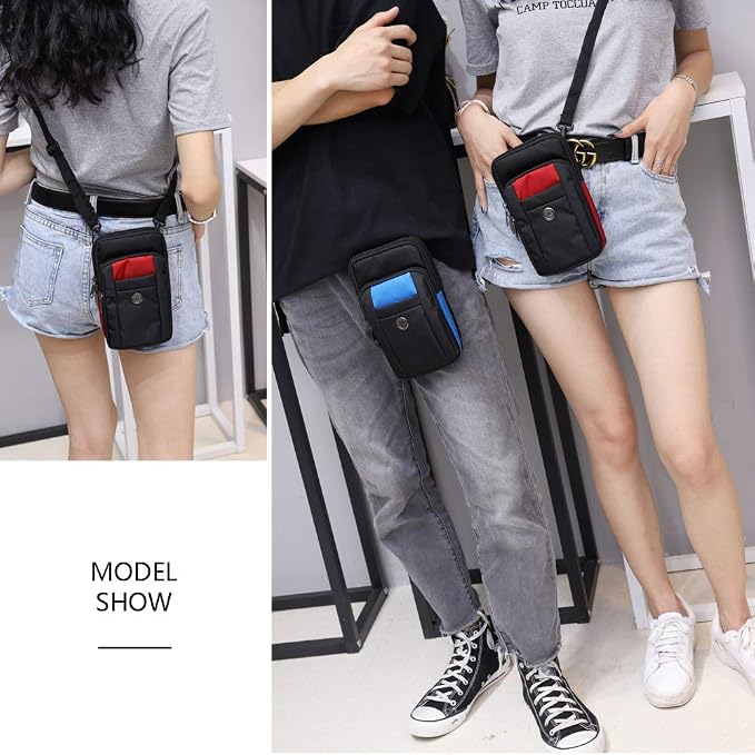 Water-Resistant Oxford Fabric Multifunction Smart Phone Bag /Case, One Shoulder - Image 6