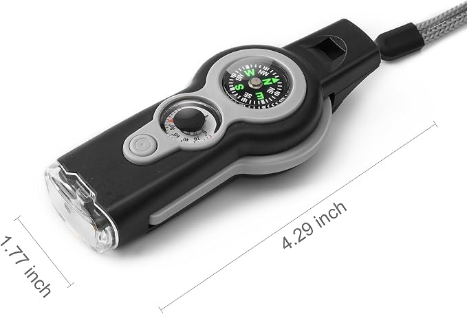 Emergency Survival Function Whistle, Outdoor Multifunctional Tool Safety Whistle - Image 7
