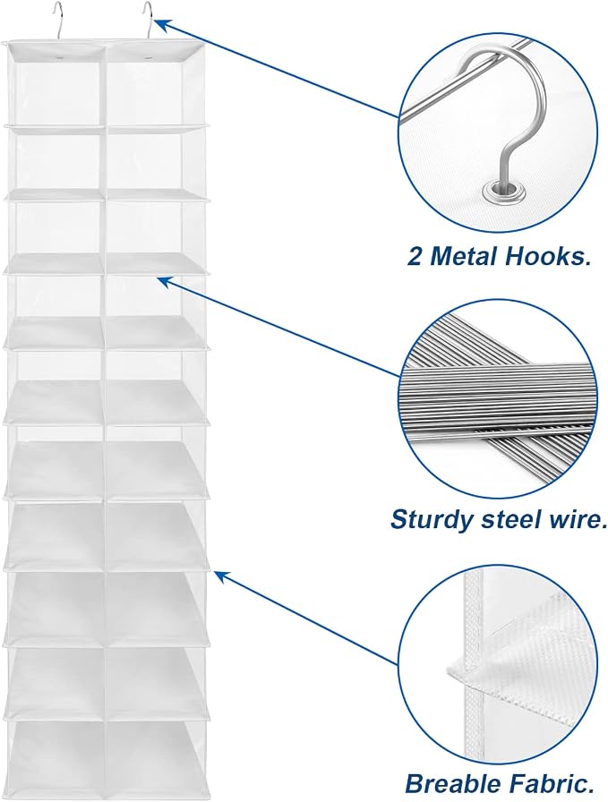 coastal rose Hanging Shoe Organizer - Image 6