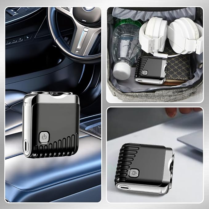 Mini Electric Shaver, Dual Head Waterproof Rechargeable Razor Mini Wet Dry - Image 5